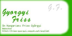 gyorgyi friss business card